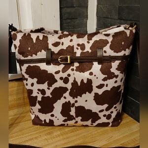 House of Harlow 1960 Brown and White Shoulder Bag
